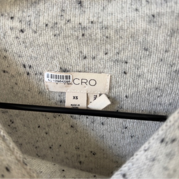 Pilcro Anthropologie Cashmere Speckled Star Motif Sweater in Grey - Picture 8 of 9